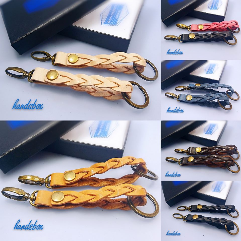 【現貨】鎖匙扣 key ring handsbox 皮革學堂 腰扣 編織