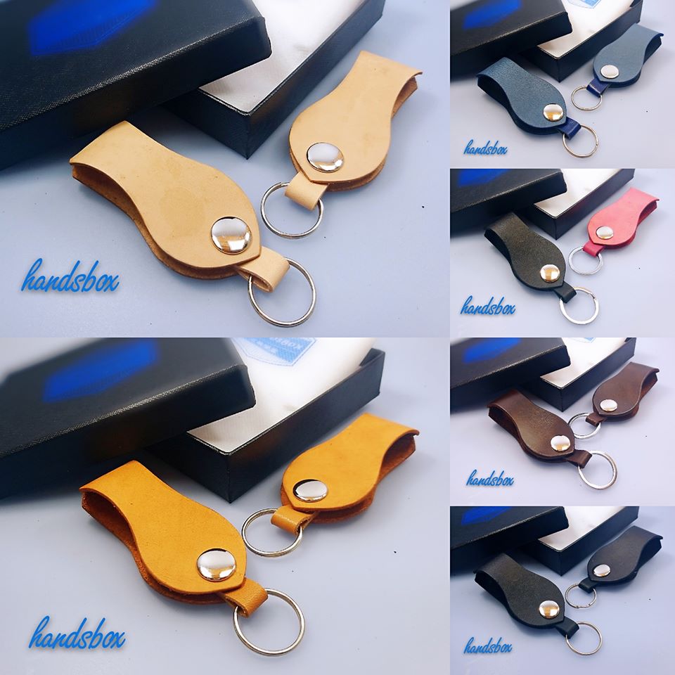 【現货】 锁匙包 handsbox 皮革学堂 key holder 无缝线 锁匙扣