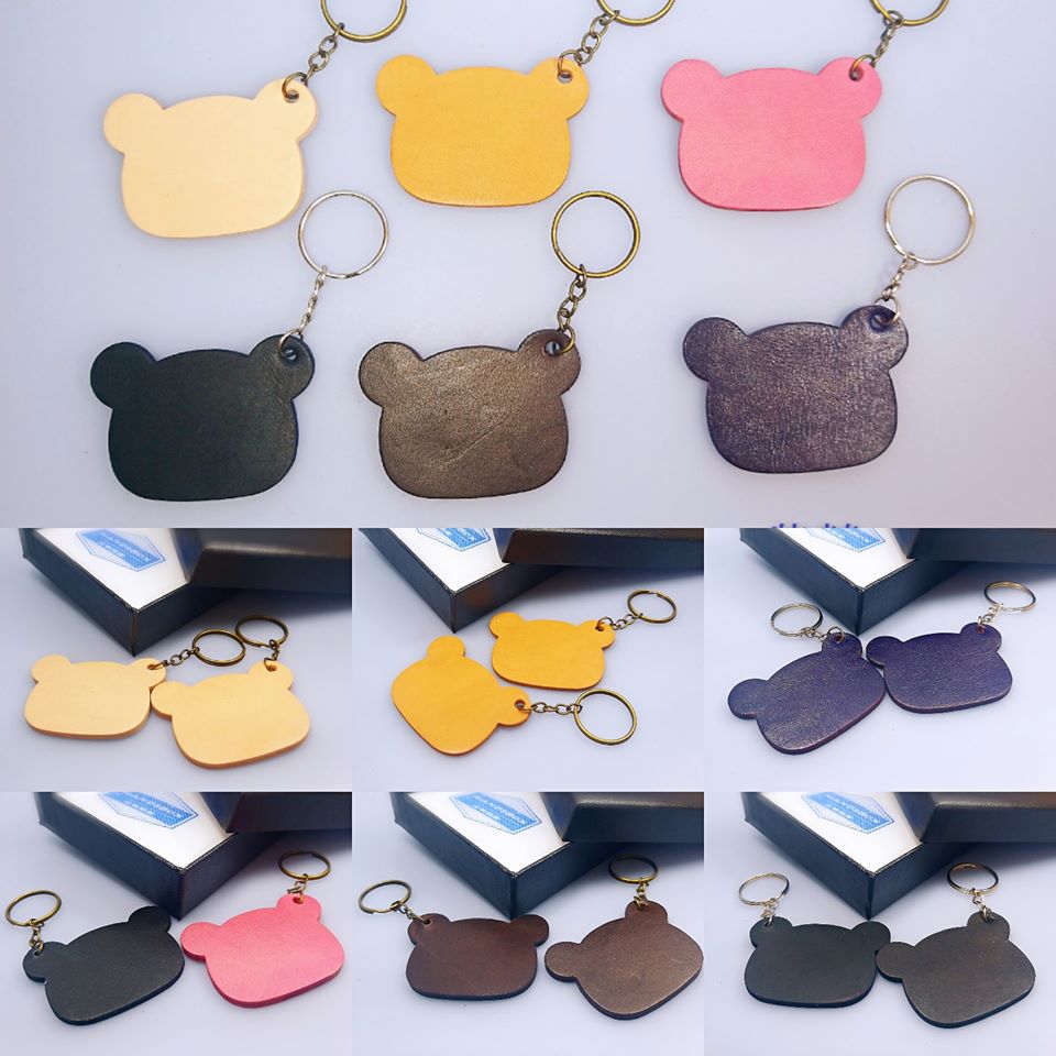 【現貨】熊仔型匙扣 handsbox 皮革學堂 無縫線 小熊
