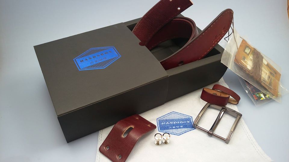 【帶回家縫】皮帶 DIY 皮革班 handsbox 皮革學堂 有縫裝飾線 男裝 牛仔褲 便服 兩堂