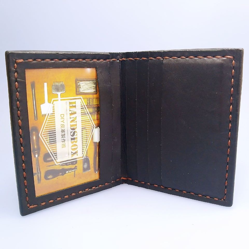 對褶銀包 handsbox 皮革學堂 男裝銀包 直身 卡位 相位