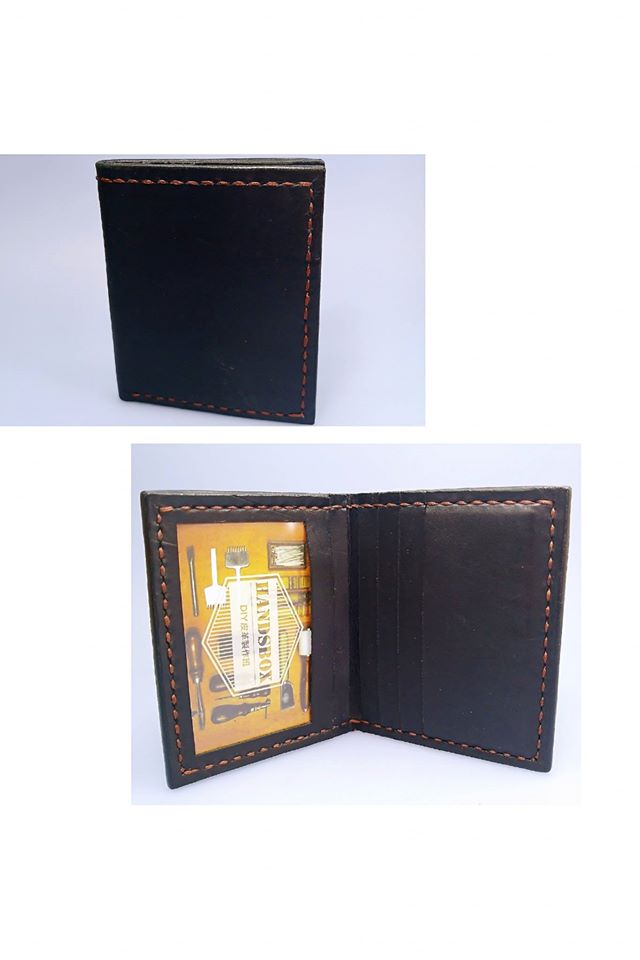 對褶銀包 handsbox 皮革學堂 男裝銀包 直身 卡位 相位