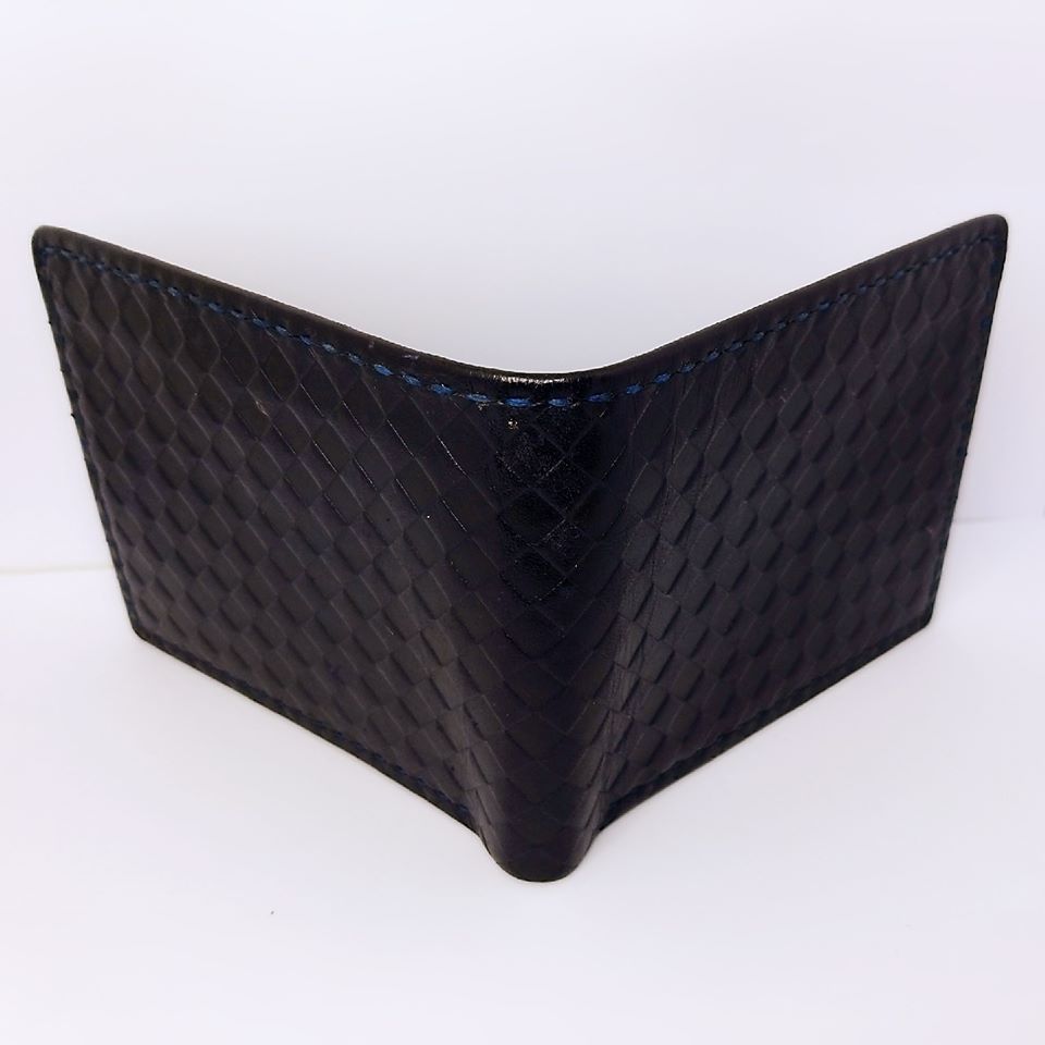 【現貨】 對褶銀包  handsbox 皮革學堂 男裝銀包 卡位 相位 壓印格仔紋面