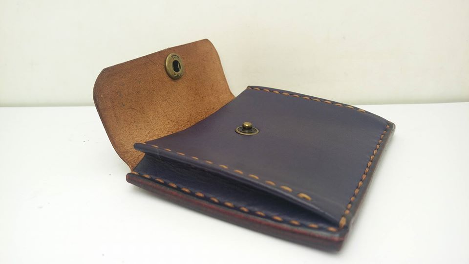 散紙包 DIY 皮革班 handsbox 皮革學堂 卡位 八達通 紙幣 零錢 三卡片位
