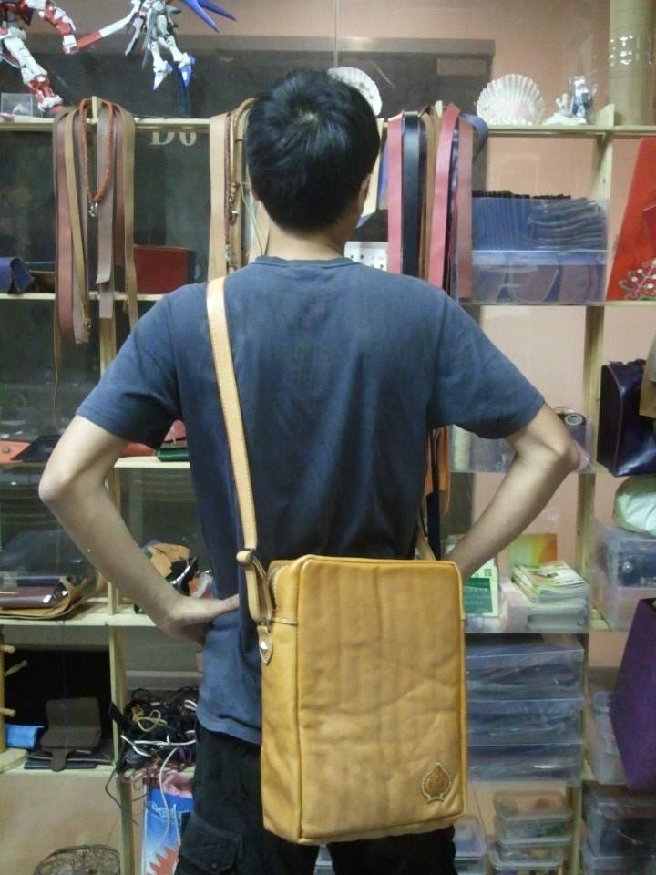 公事包 DIY 皮革班 handsbox 皮革学堂 拉鍊 A4 斜揹 内格 直身
