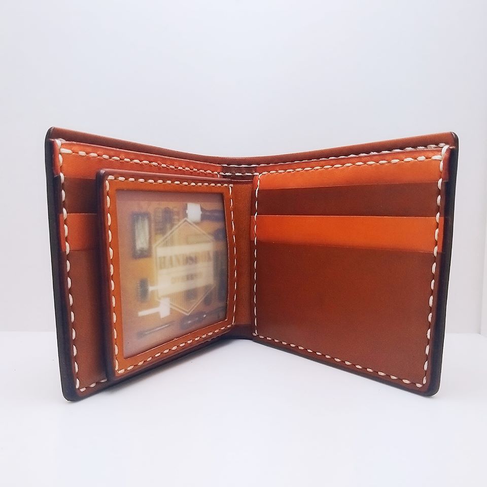 【現貨】三頁短銀包 handsbox 皮革學堂 男裝銀包 三褶 多卡位 兩相位 限量一個包壓印英文字