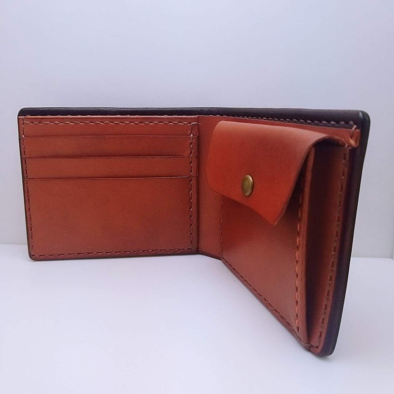 【現貨】對褶銀包 DIY 皮革班 handsbox 皮革學堂 男裝銀包 短銀包 卡位 散銀位