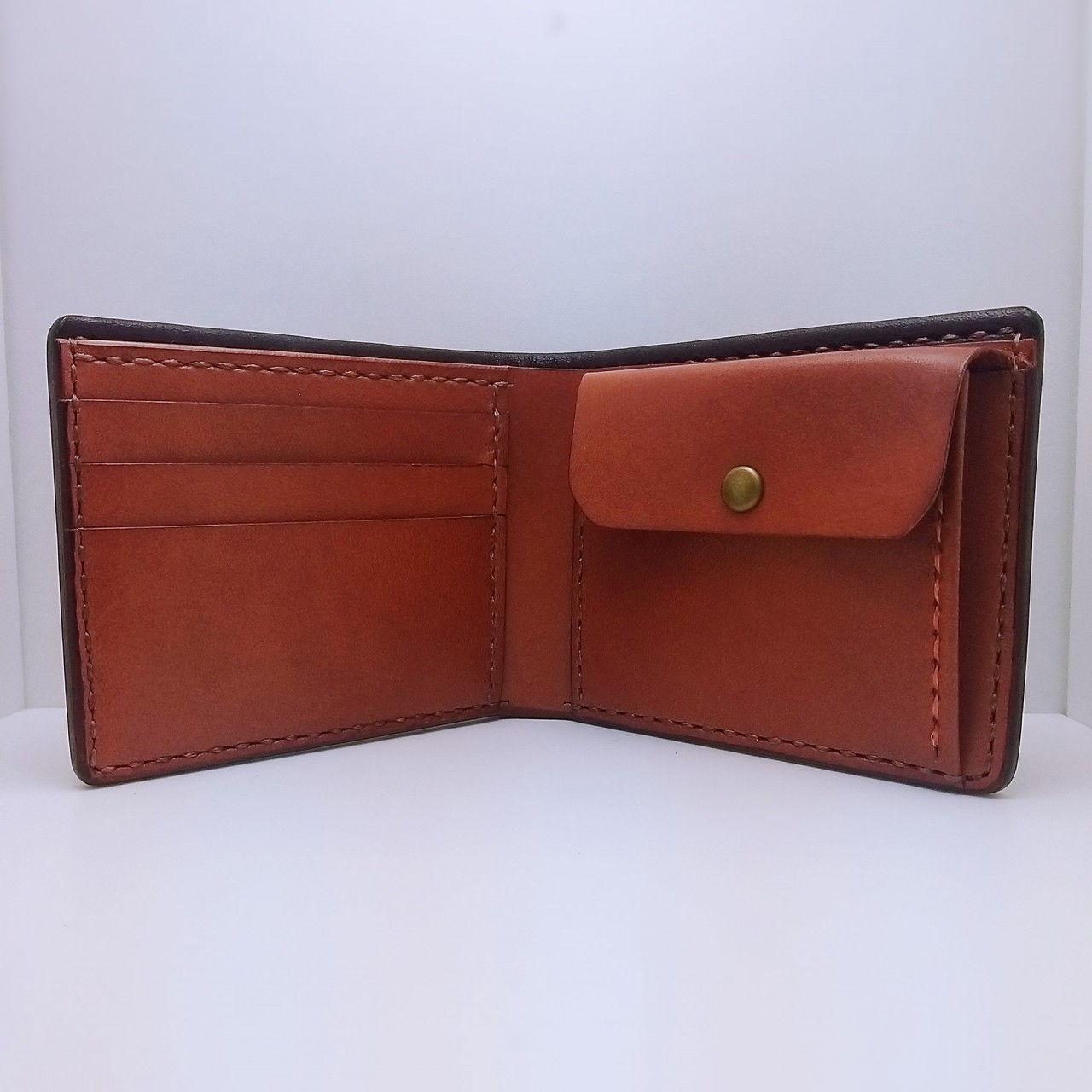 【現貨】對褶銀包 DIY 皮革班 handsbox 皮革學堂 男裝銀包 短銀包 卡位 散銀位