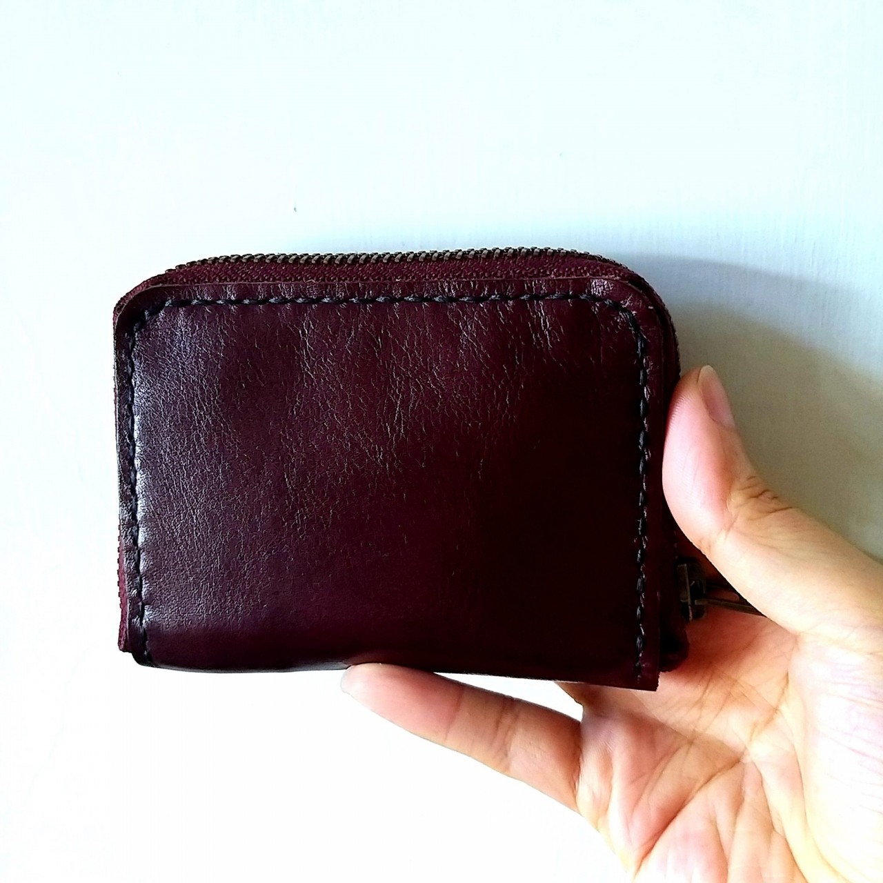 拉鍊散子包 DIY 皮革班 handsbox 皮革學堂 八達通 紙幣 零錢 雙拉鍊 內卡位