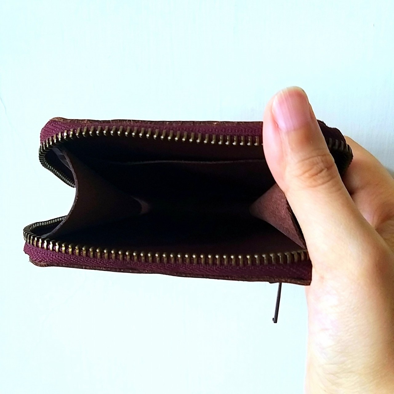 拉鍊散子包 DIY 皮革班 handsbox 皮革學堂 八達通 紙幣 零錢 雙拉鍊 內卡位
