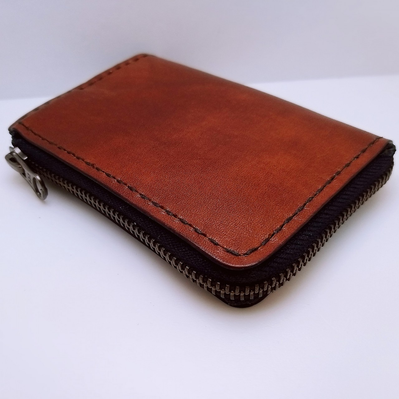 拉鍊散紙包 DIY 皮革班 handsbox 皮革學堂 風琴位 卡位 卡片套 拉鍊