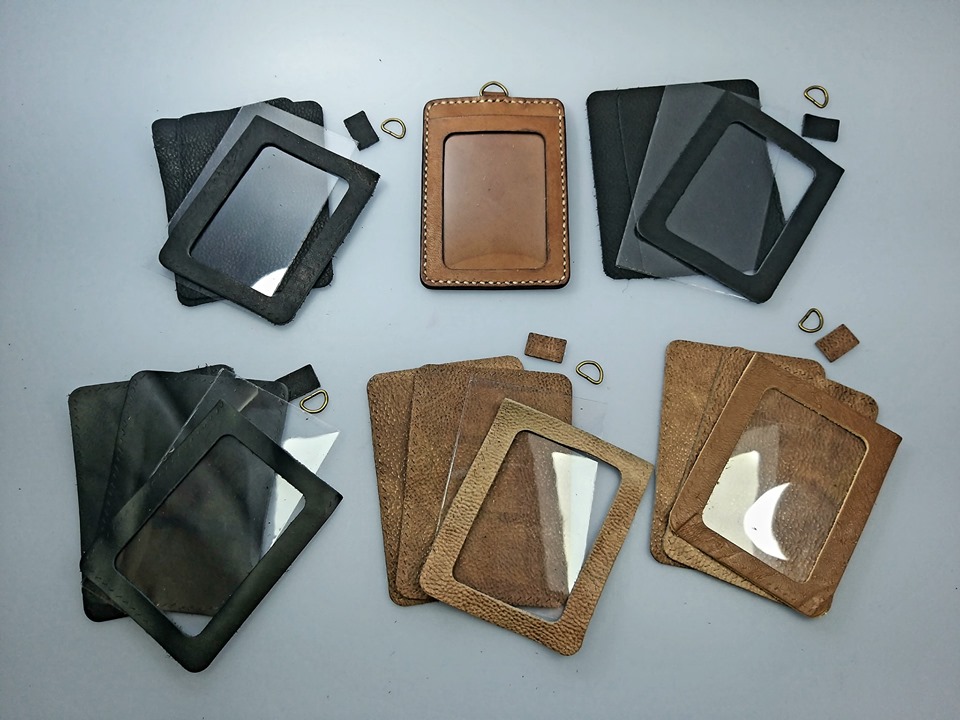 訂製批量 學校訂購 皮革材料包 縫線 直身 卡片套 八達通 證件套 cards holder DIY皮革 相位