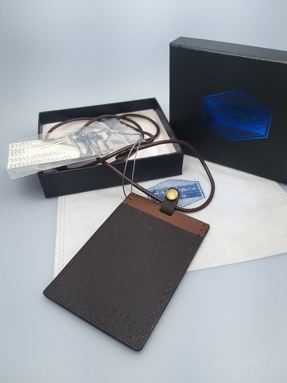 訂製 XCHKS4H 雙色 縫線 直身 卡片套 八達通 證件套 cards holder DIY皮革材料包 相位