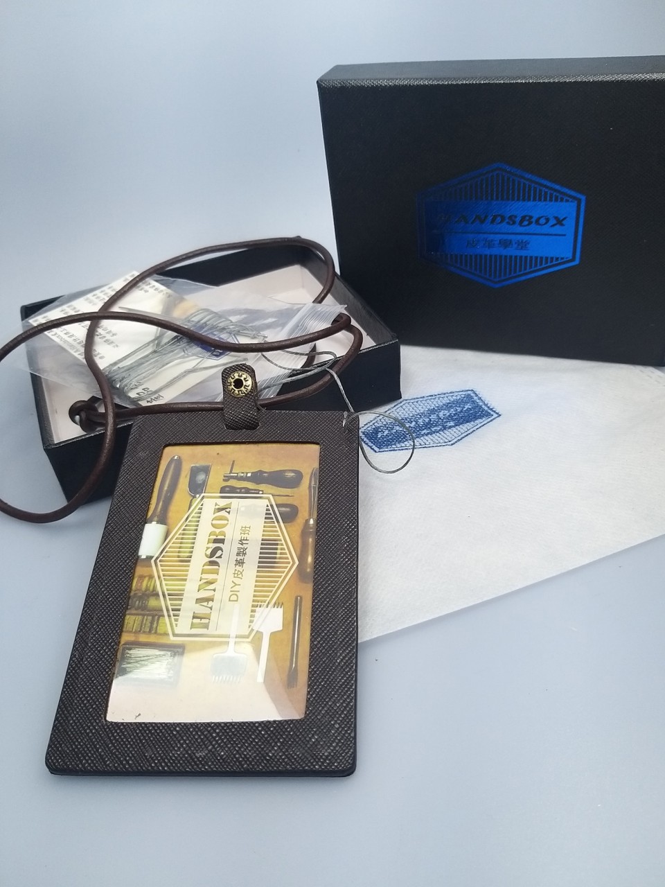 訂製 XCHKS4H 雙色 縫線 直身 卡片套 八達通 證件套 cards holder DIY皮革材料包 相位