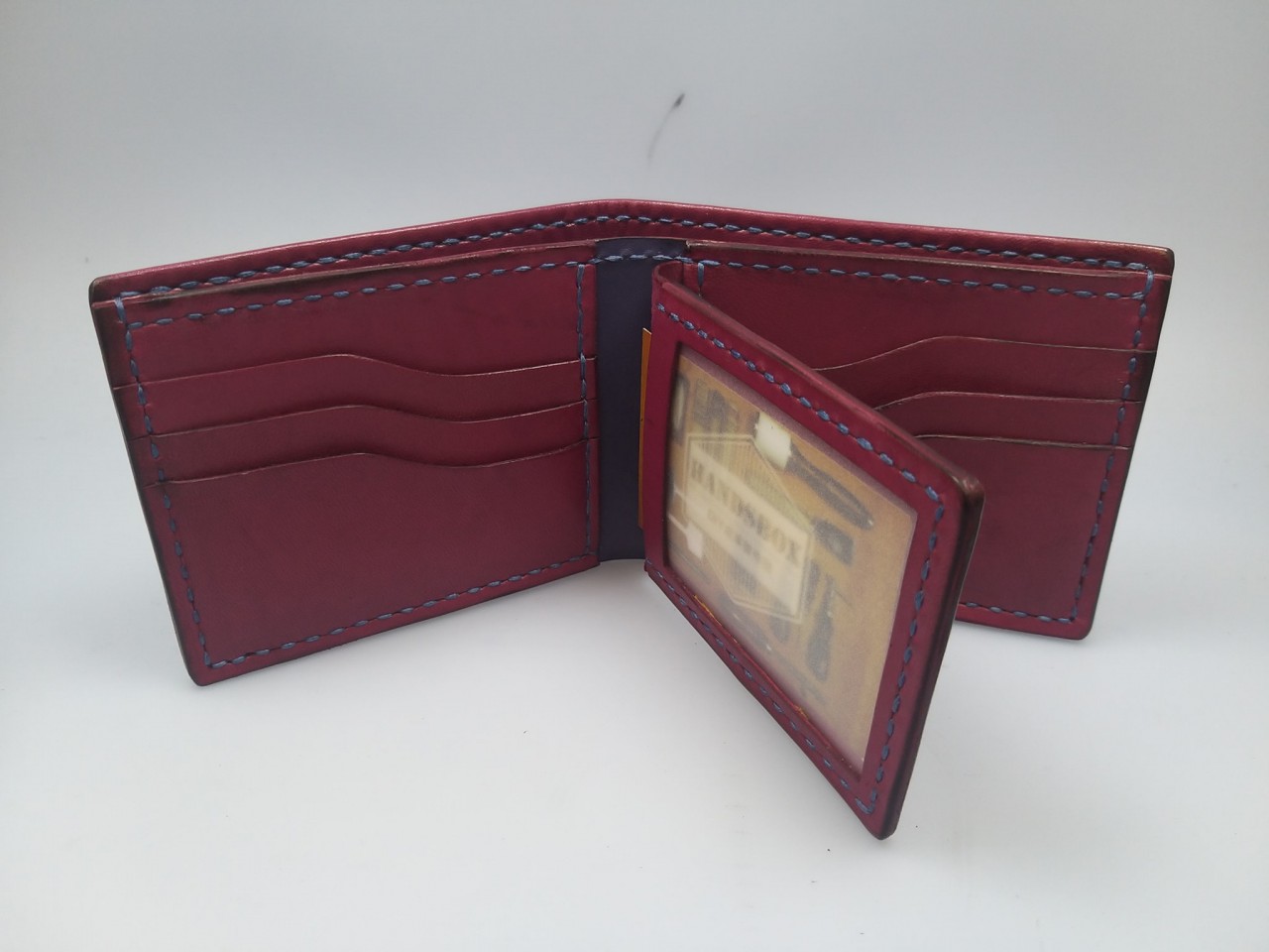 三頁短銀包 DIY 皮革班 handsbox 皮革學堂 男裝銀包 三褶 多卡位 波浪 相位