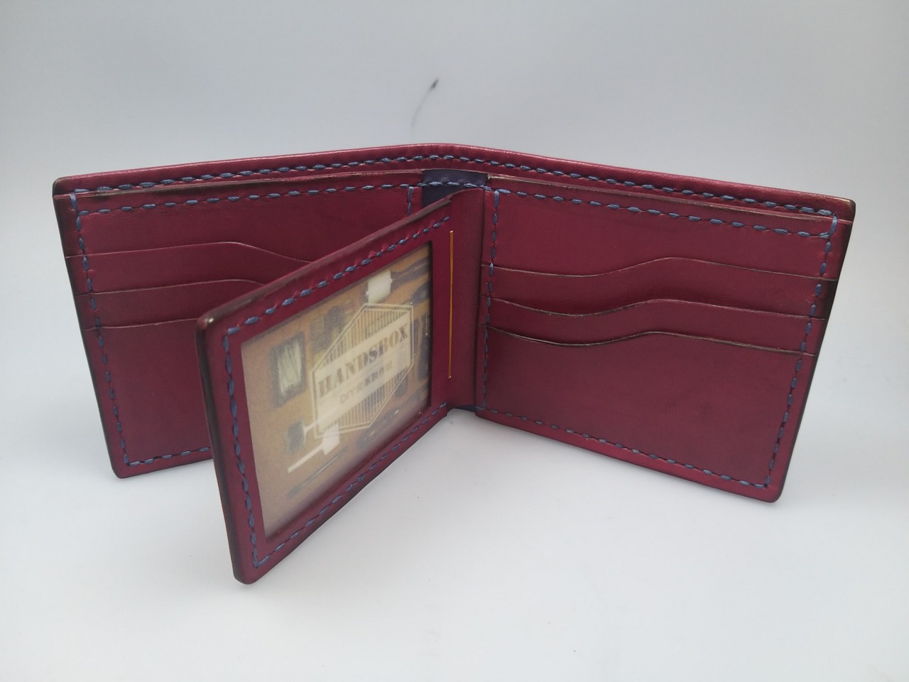 三頁短銀包 DIY 皮革班 handsbox 皮革學堂 男裝銀包 三褶 多卡位 波浪 相位