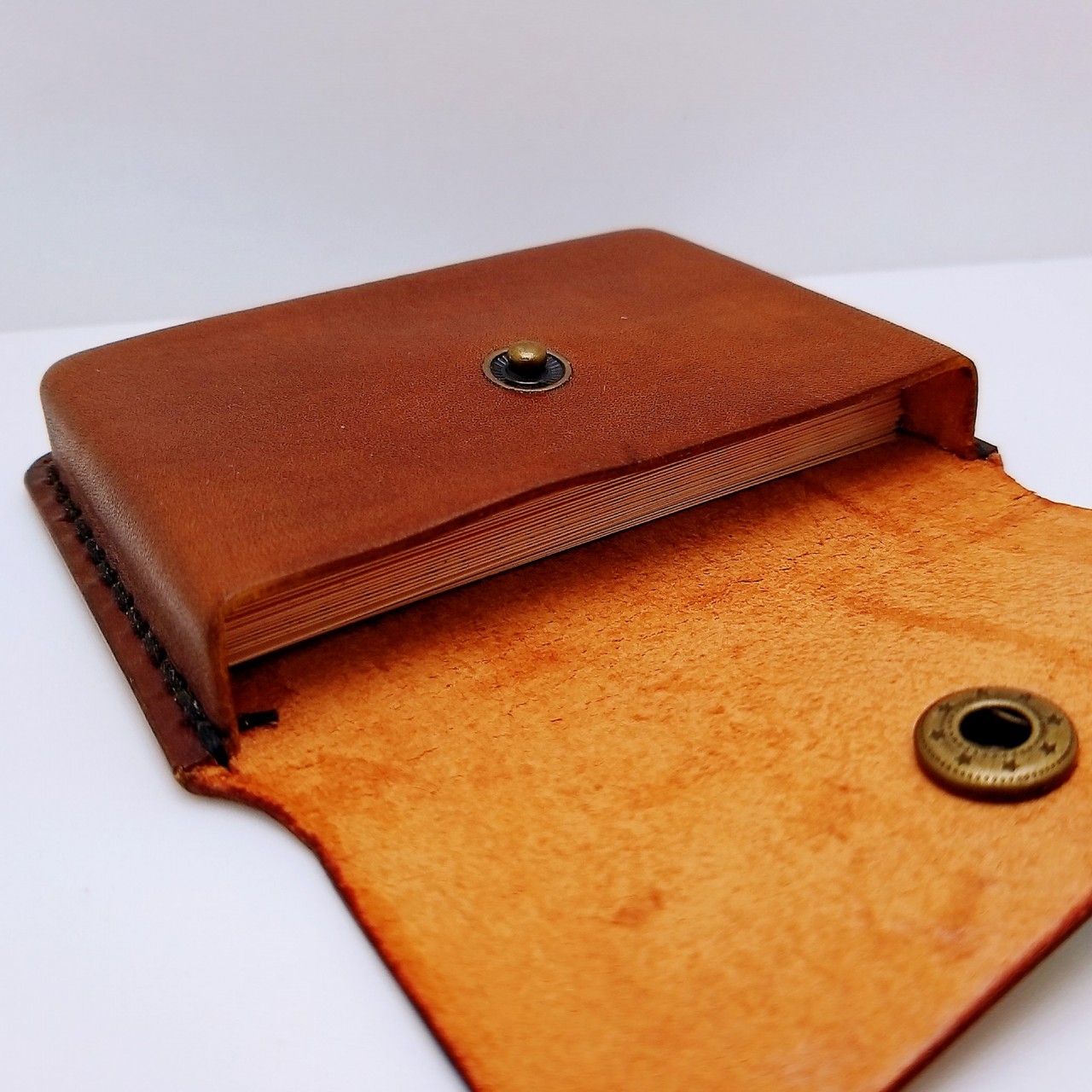 卡片套 DIY 皮革學 handsbox 皮革學堂 風琴位 對褶 cards holder