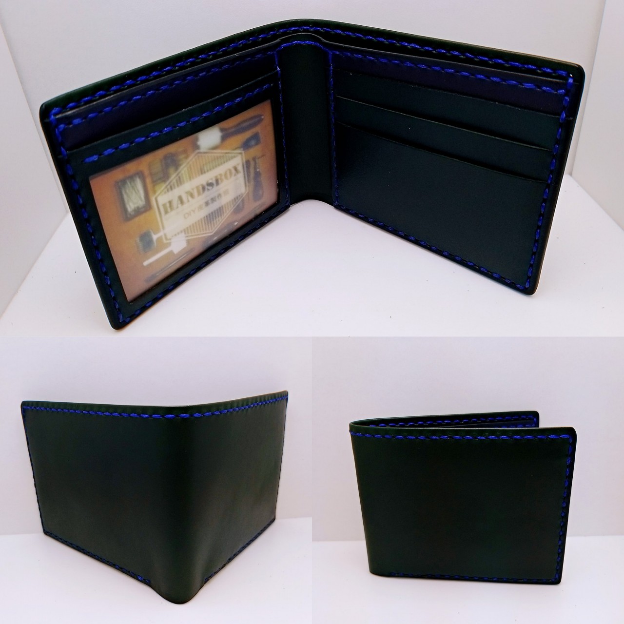 【現貨】對褶銀包 handsbox 皮革學堂 男裝銀包 卡位 相位