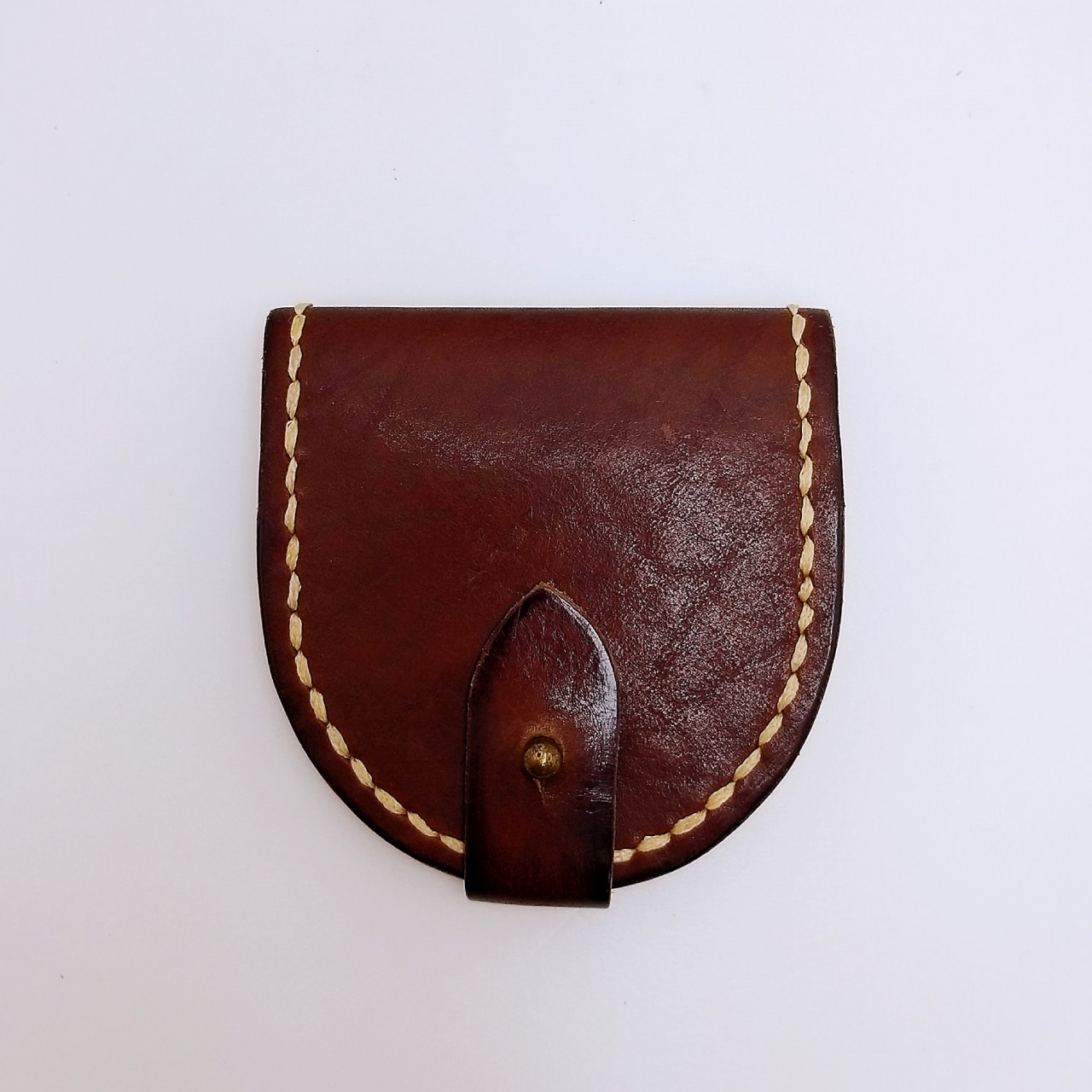 散紙包 DIY 皮革班 handsbox 皮革學堂 coins bag 掌心圓型