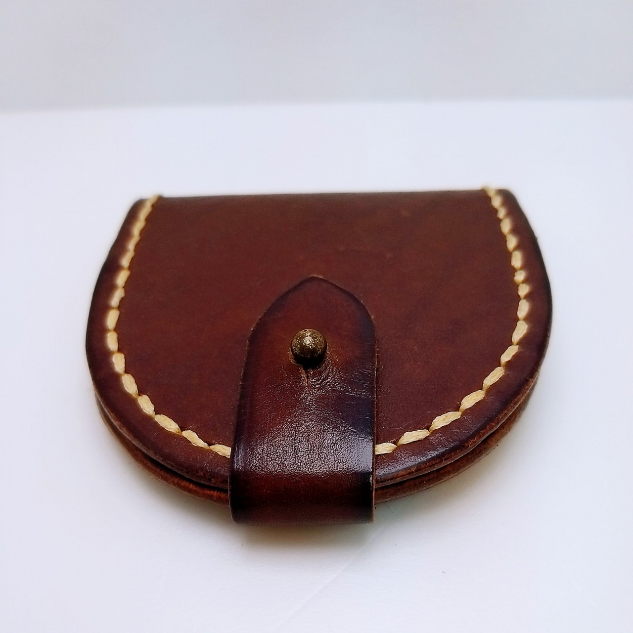 散紙包 DIY 皮革班 handsbox 皮革學堂 coins bag 掌心圓型
