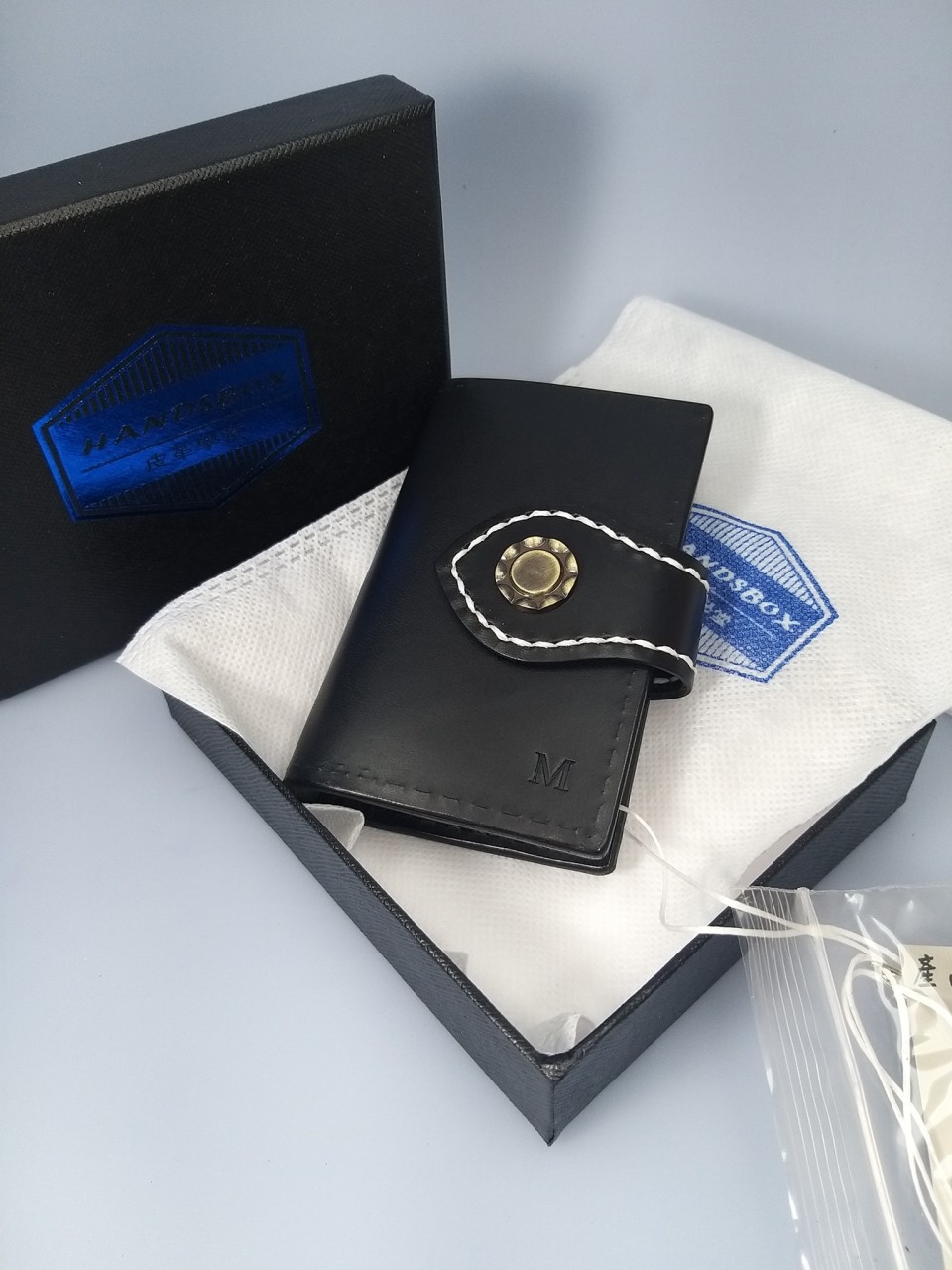 对褶锁匙包 DIY 材料包 handsbox 皮革学堂 六匙位 男装 key holder