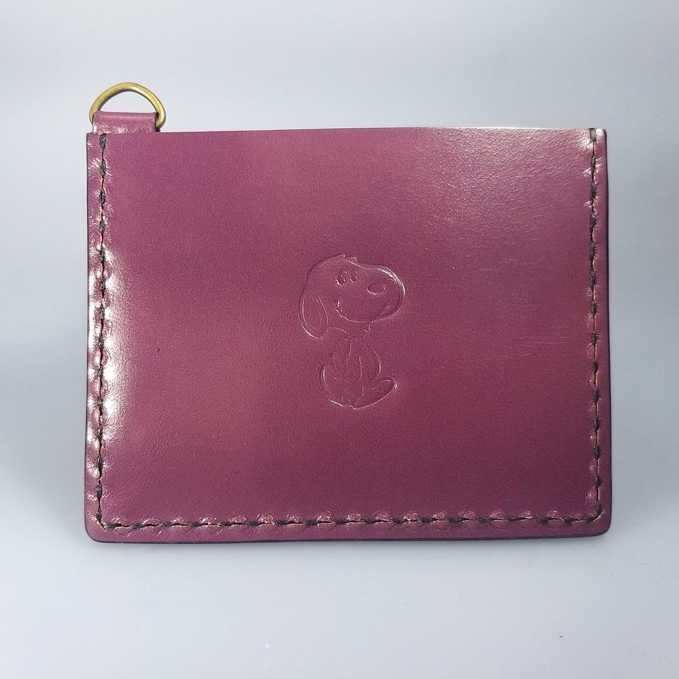 卡片套 DIY 皮革班 handsbox 皮革學堂 四格 卡位 信用卡 cards holder snoopy
