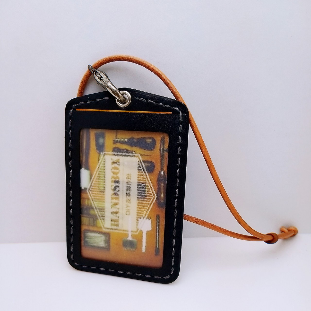 證件套 DIY 皮革班 handsbox 皮革學堂 卡位 掛頸 証件套 八達通套 孤型