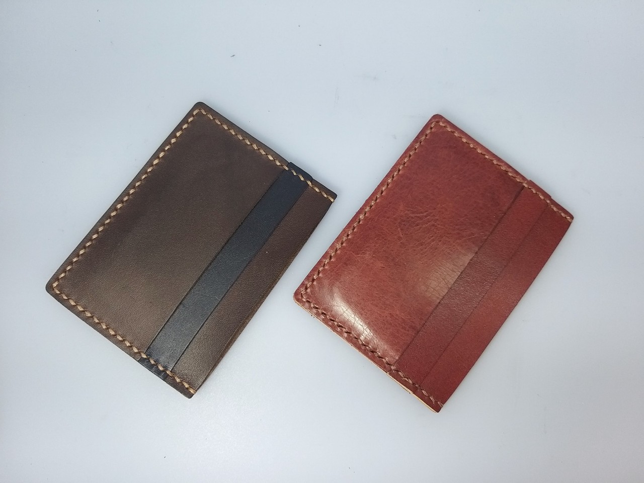皮革材料包 縫線 橫身 卡片套 八達通 cards holder DIY皮革 handsbox 皮革學堂