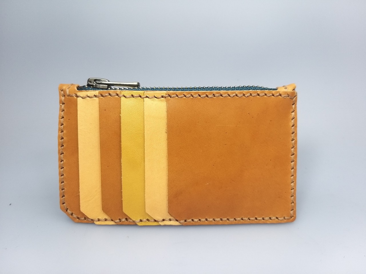 拉鍊散紙包 皮革材料包 handsbox 皮革學堂 八達通 coins bag 卡片套 五卡位