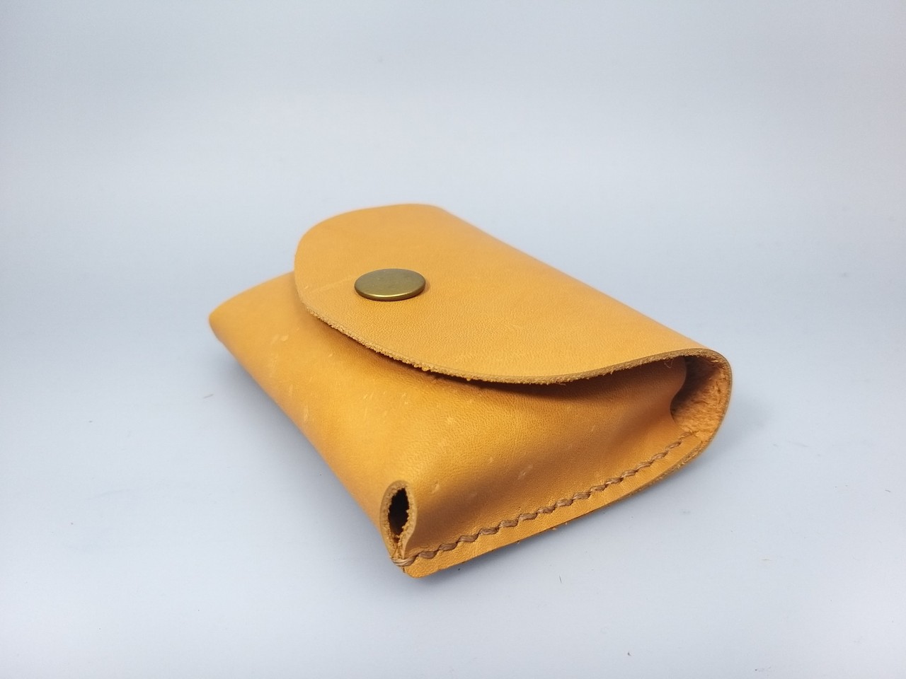風琴厚卡片套 DIY 皮革班 handsbox 皮革學堂 對褶 風琴位 派卡片 cards holder