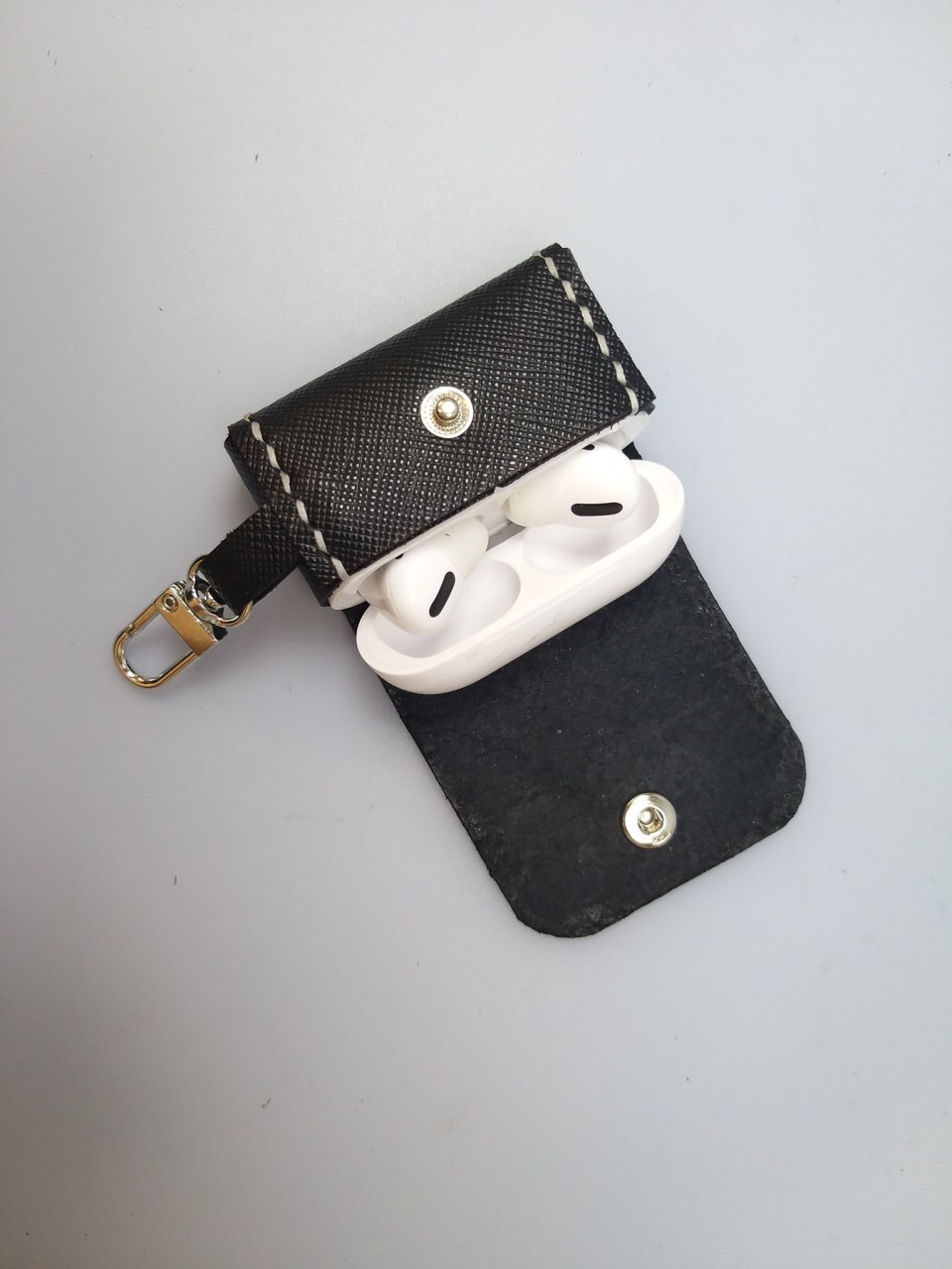 皮革耳機套 簡易縫線盒型 DIY 皮革課程 皮革班 合不同型號耳機 apple airpod pro airpod airpod3