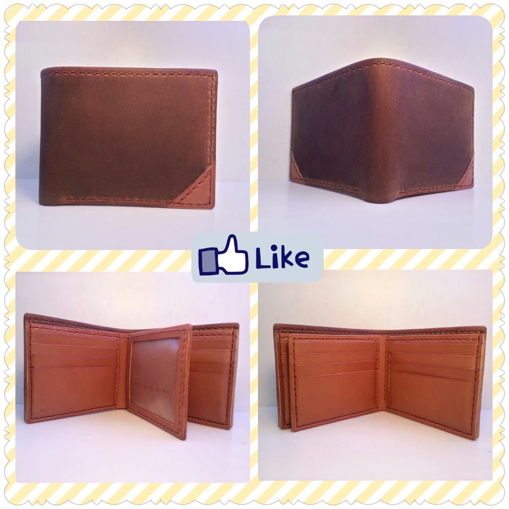 三頁短銀包 DIY 皮革班 handsbox 皮革學堂 男裝銀包 三褶 十一卡位 相位