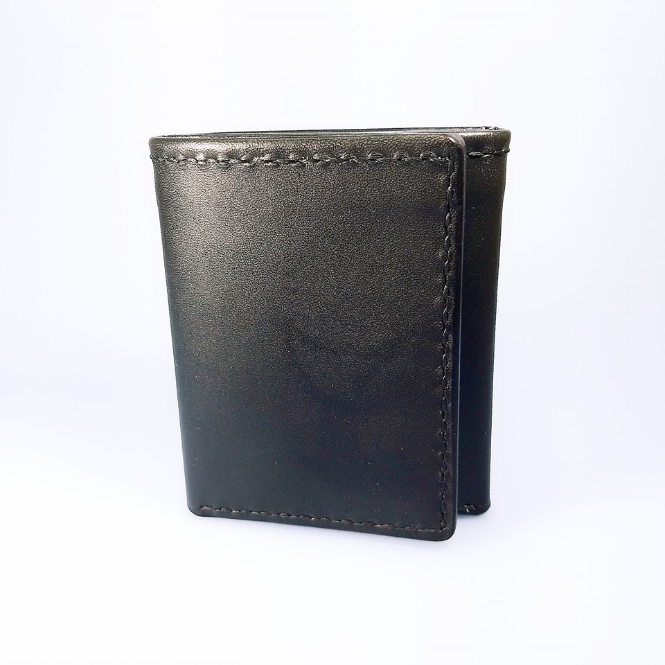 三褶短銀包 DIY 皮革班 handsbox 皮革學堂 三褶 九卡位 細款