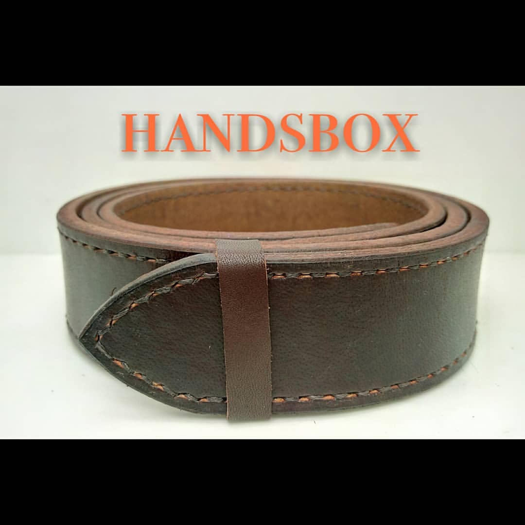 【在工作室縫】皮帶 DIY 皮革班 handsbox 皮革學堂 有縫裝飾線 男裝 牛仔褲 便服 全程一堂