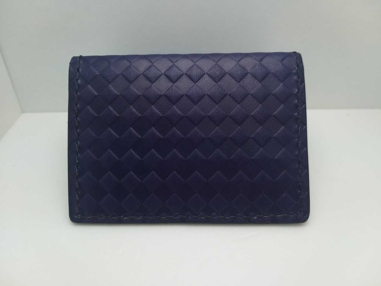 【現貨】壓印格仔紋面卡片套 handsbox 皮革學堂 對褶 六格 卡位 信用卡 cards holder