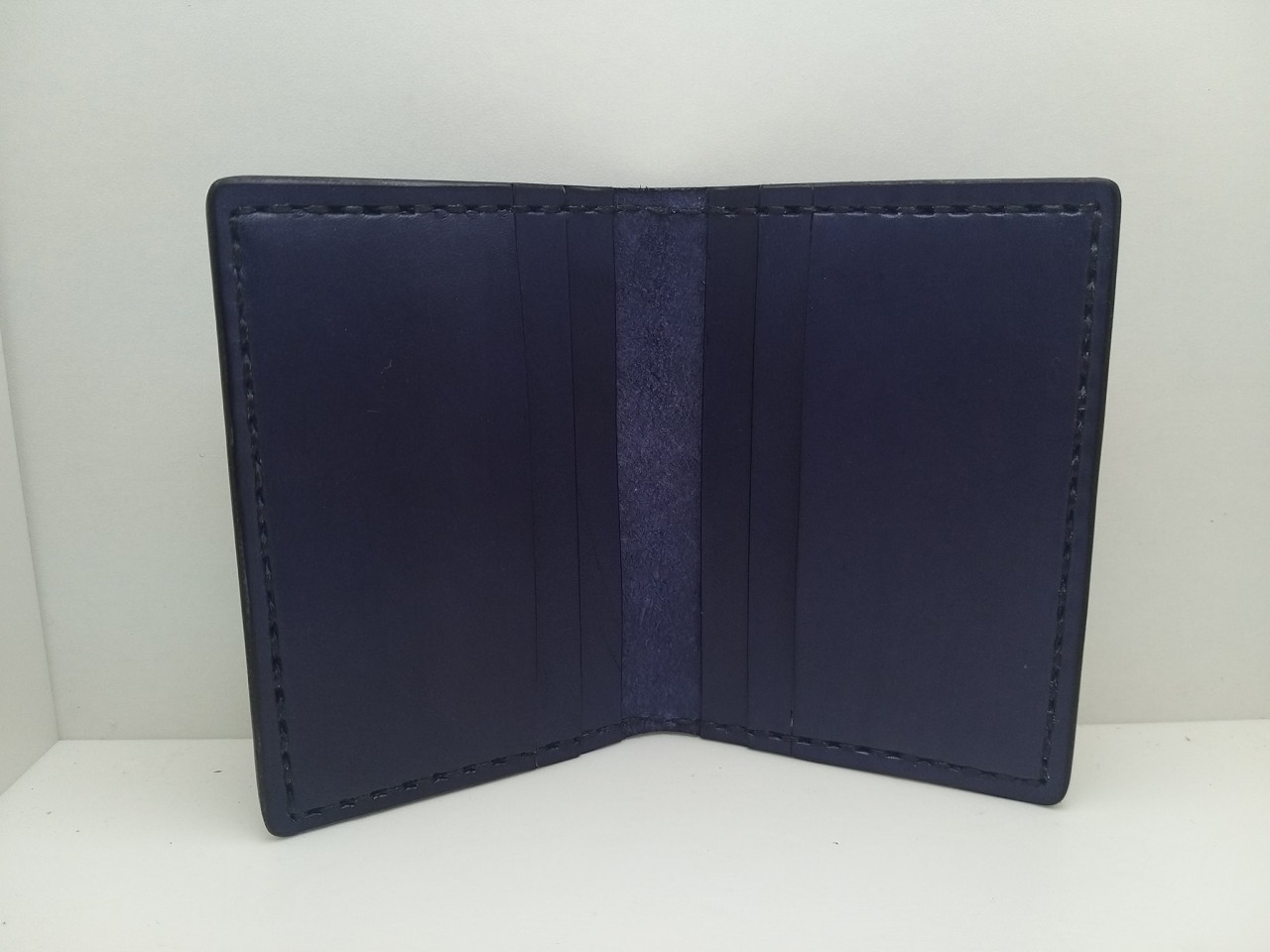 【現貨】壓印格仔紋面卡片套 handsbox 皮革學堂 對褶 六格 卡位 信用卡 cards holder