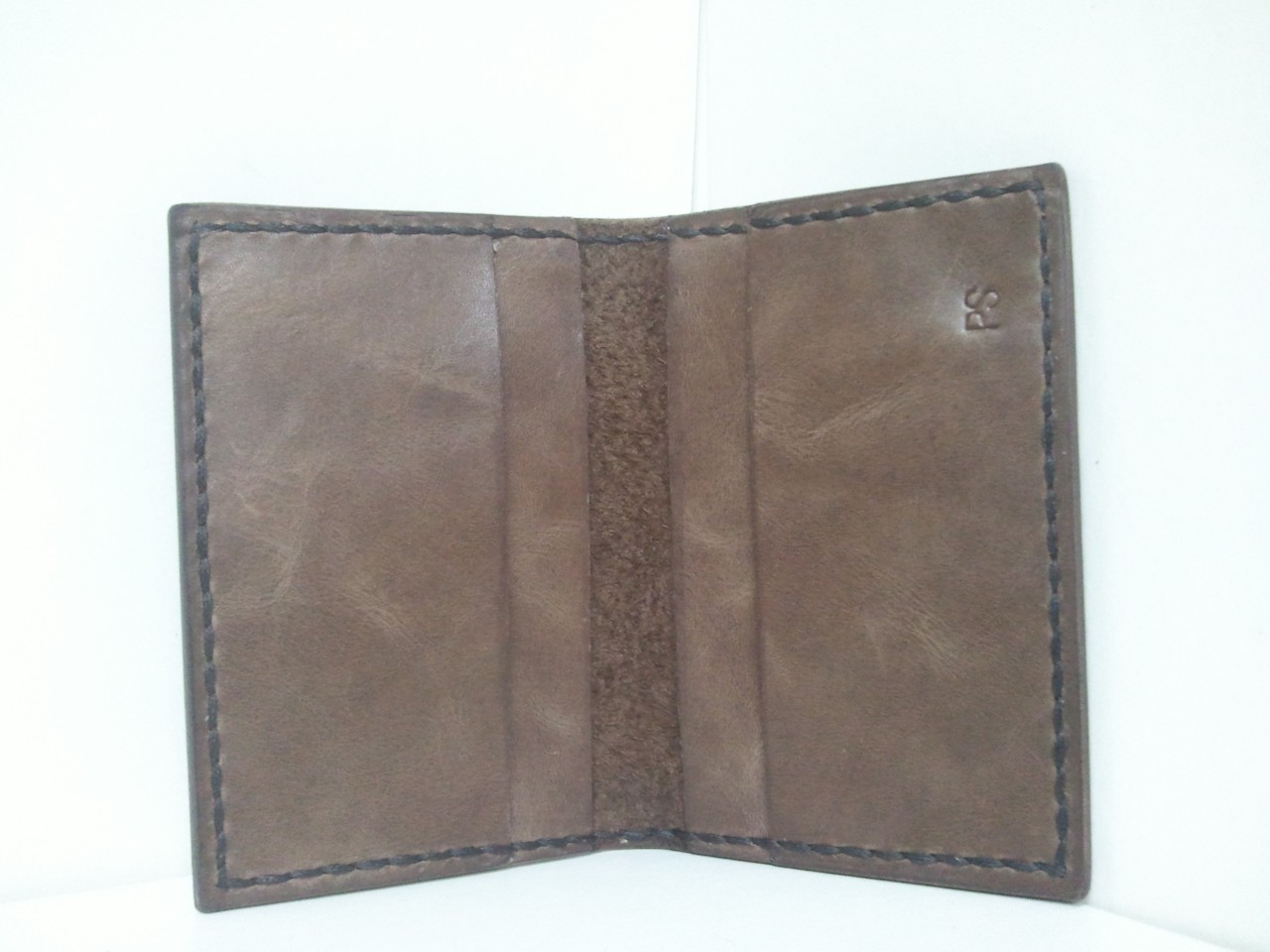卡片套 DIY 皮革班 handsbox 皮革學堂 對褶 四格 卡位 信用卡 cards holder