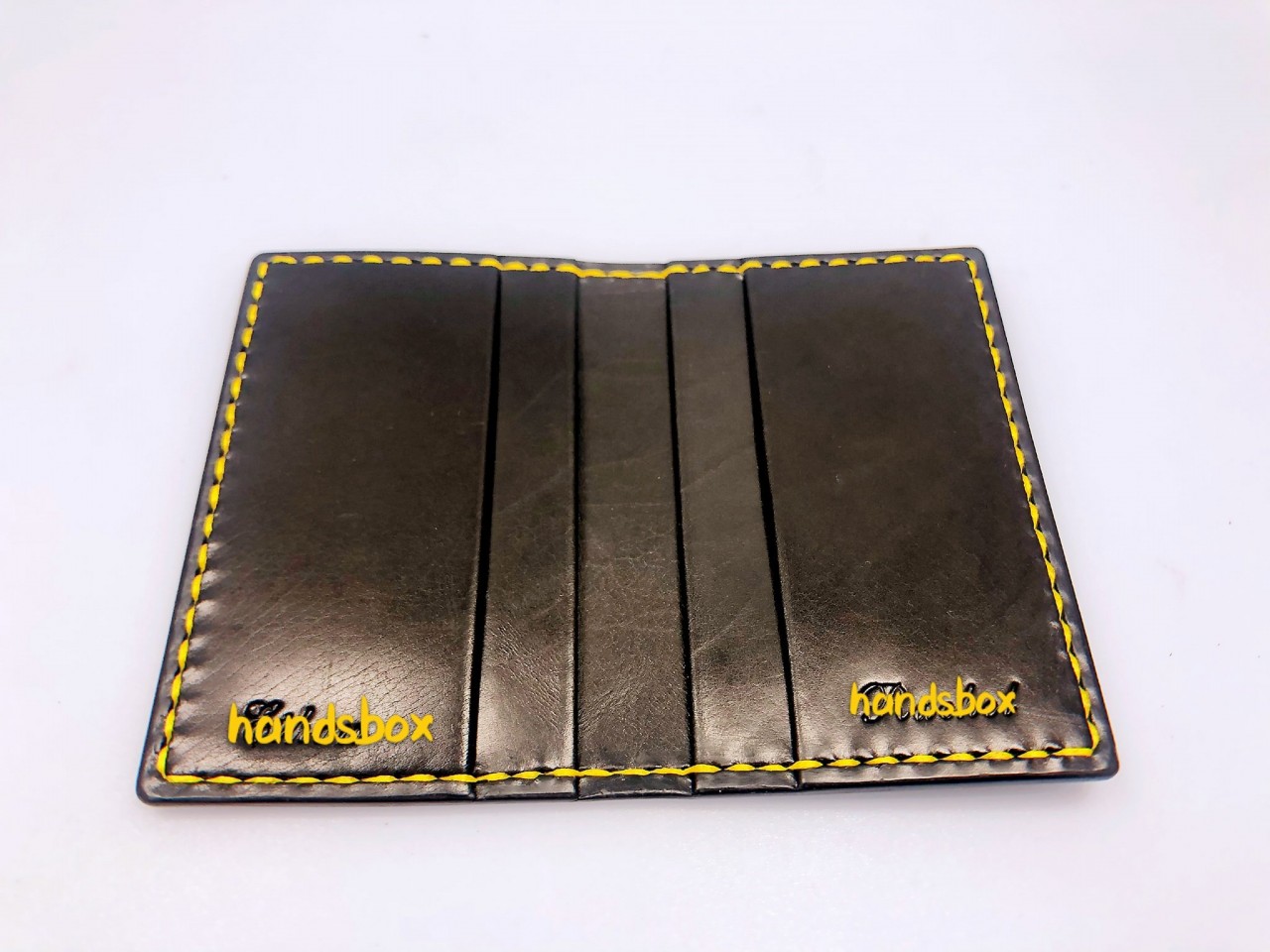 卡片套 DIY 皮革班 handsbox 皮革學堂 對褶 四格 卡位 信用卡 cards holder