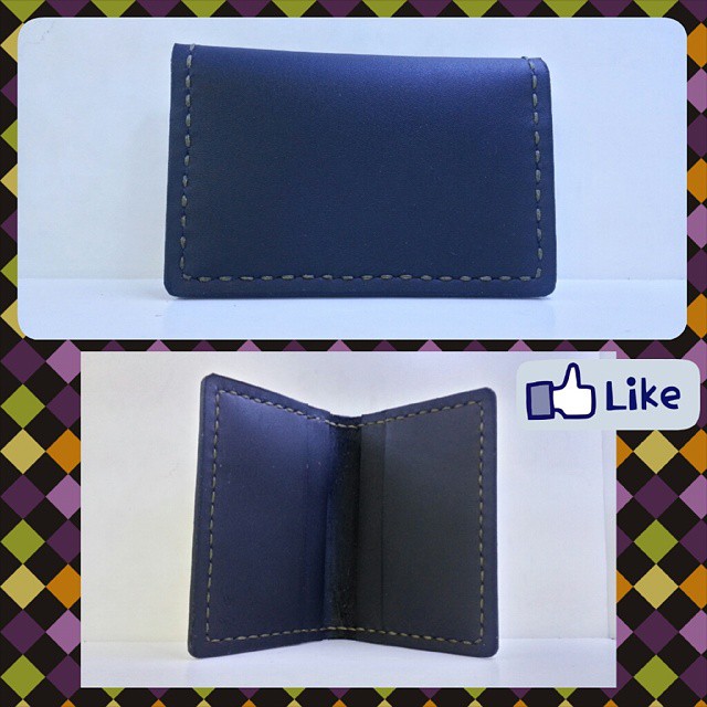 卡片套 DIY 皮革班 handsbox 皮革学堂 对褶 四格 卡位 信用卡 cards holder