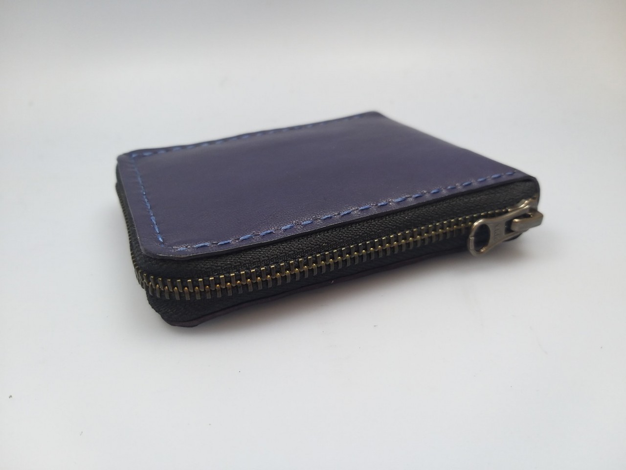 拉鍊對褶銀包 DIY 皮革班 handsbox 皮革學堂 男裝銀包 短銀包 卡位 散銀位