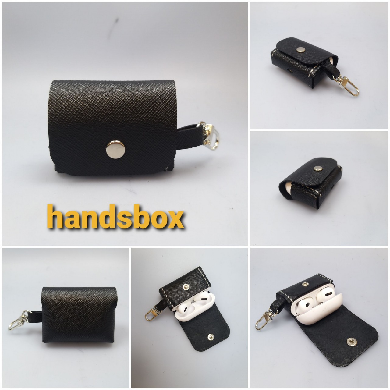 皮革耳機套 簡易縫線盒型 DIY 皮革課程 皮革班 合不同型號耳機 apple airpod 3 airpod pro  airpod