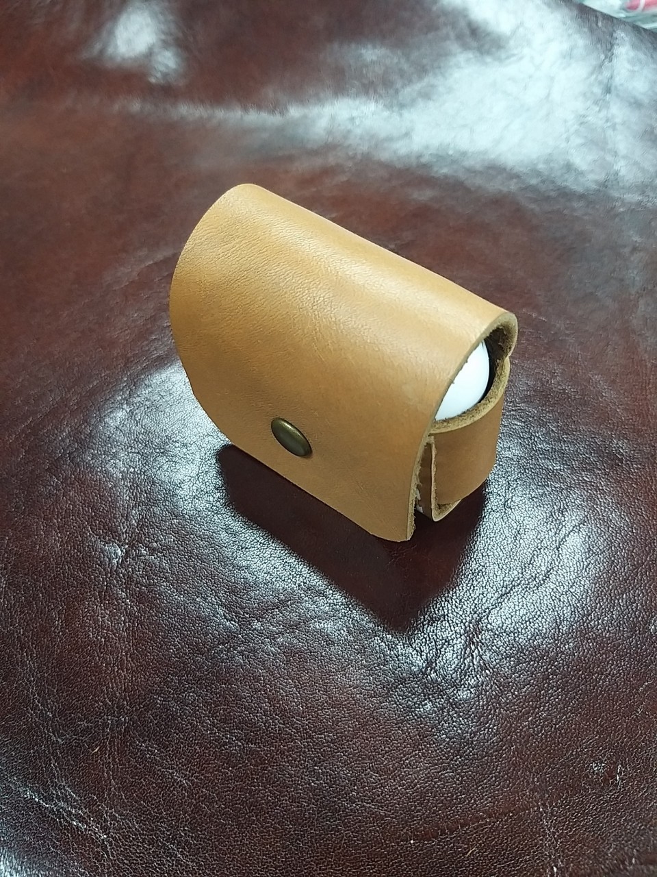 皮革耳機套 簡易縫線盒型 DIY 皮革課程 皮革班 合不同型號耳機 apple airpod 3 airpod pro  airpod
