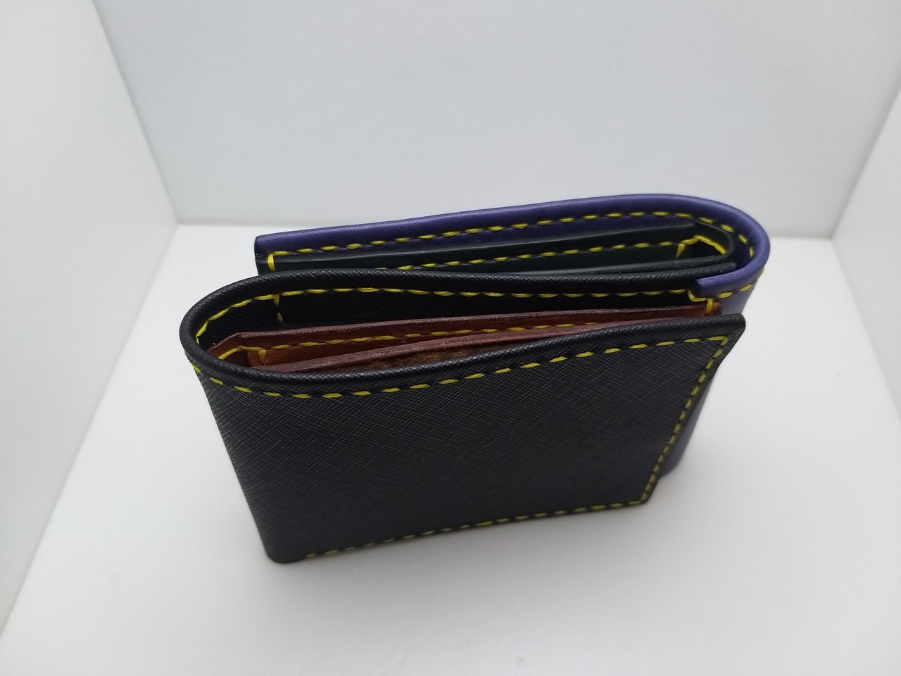 短銀包 DIY 皮革班 handsbox 皮革學堂 兩相位 兩邊開 六卡 四暗格 兩紙幣位