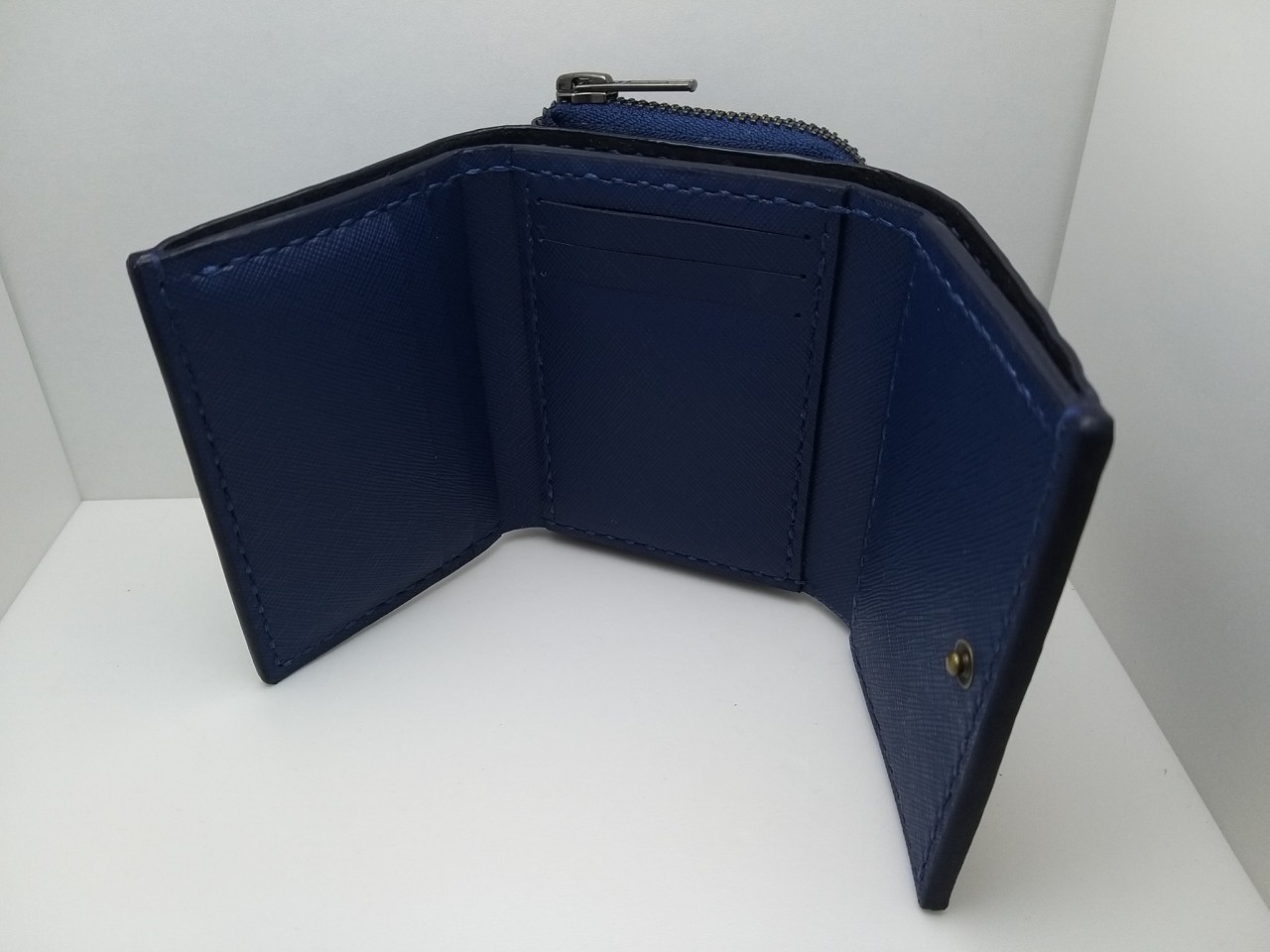 三褶短銀包 DIY 皮革班 handsbox 皮革學堂 三褶 五卡位 細款 拉鍊散紙包