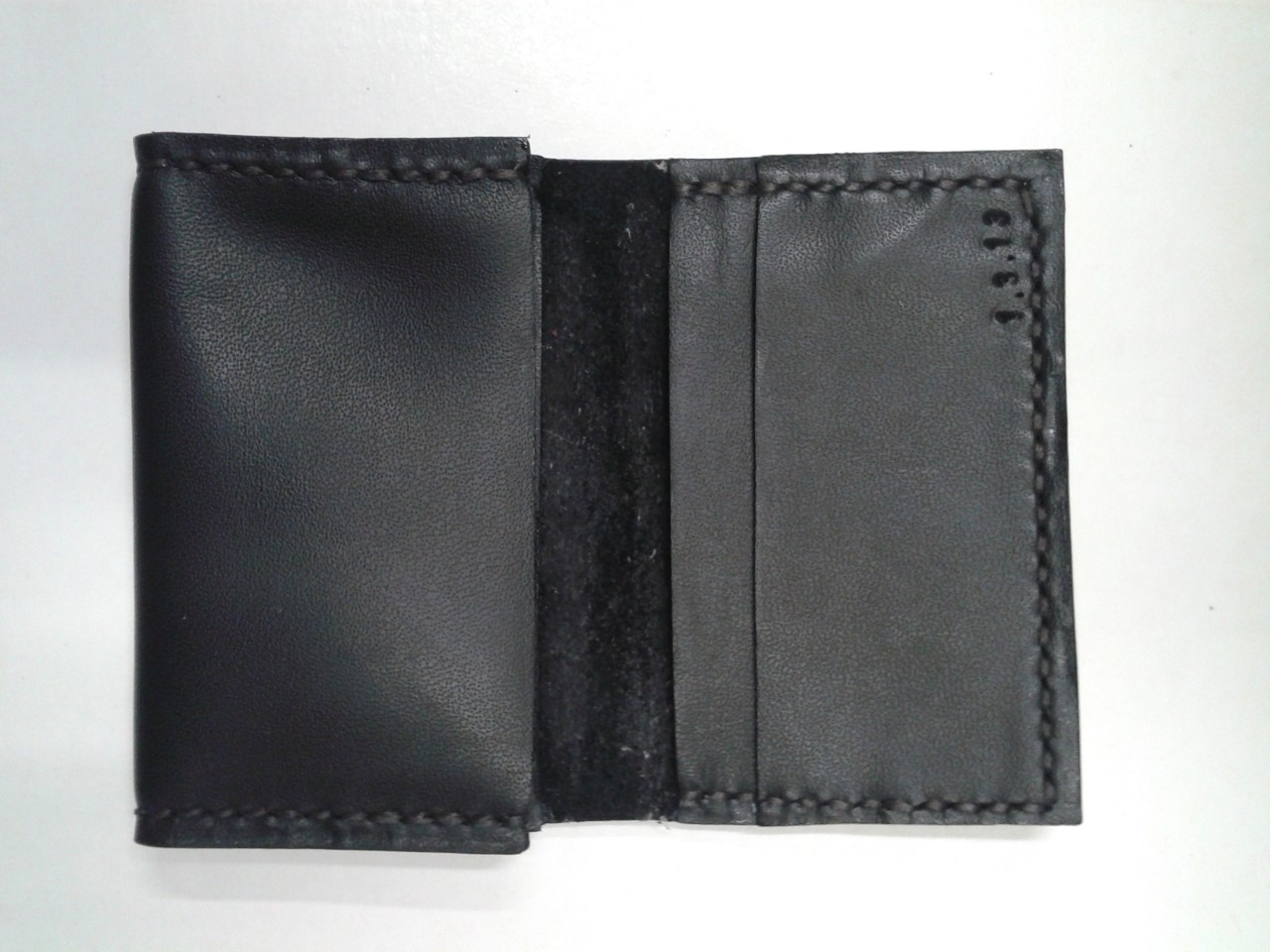 卡片套 DIY 皮革班 handsbox 皮革學堂 對褶 兩卡位 風琴位 派卡片 cards holder