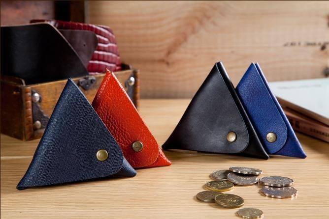 【限定时间】 三角型散纸包 DIY 皮革班 handsbox 皮革学堂 散子 零钱 喼鈕