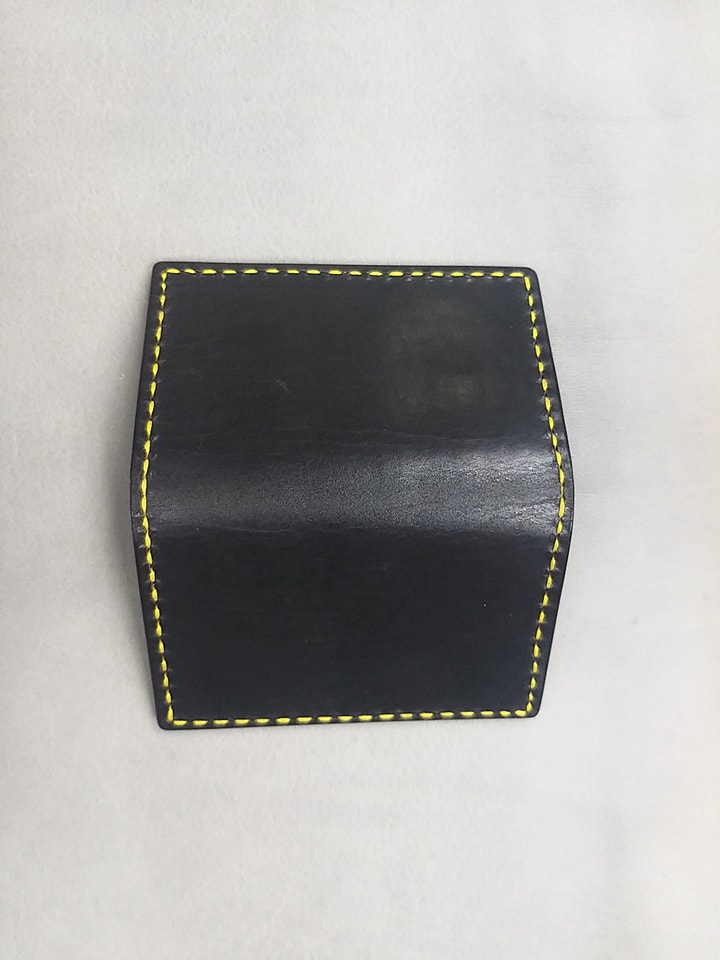 【現貨】卡片套 handsbox 皮革學堂 對褶 四格 卡位 信用卡 cards holder