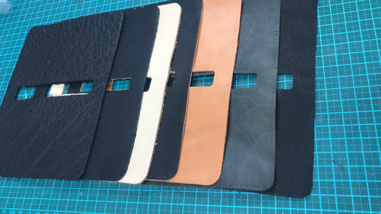 兩套優惠$340/兩套 拉鍊散紙包 皮革材料包 handsbox 皮革學堂 八達通 coins bag