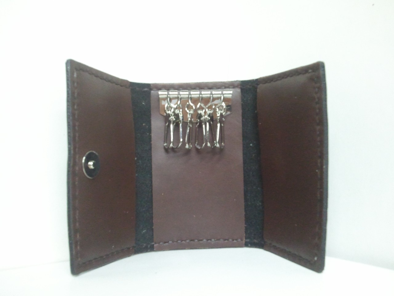 三褶鎖匙包 DIY 皮革班 handsbox 皮革學堂 三卡位 六匙位 磁石 男裝 key holder