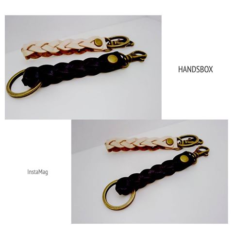 【限定時間】鎖匙扣 key ring DIY 皮革班 handsbox 皮革學堂 皮革課程 腰扣 編織 兩件 一對